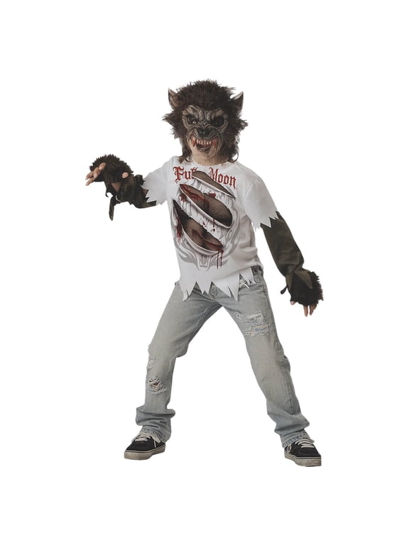 Werewolf Halloween Fancy-Dress Costume for Child, Big Boys M