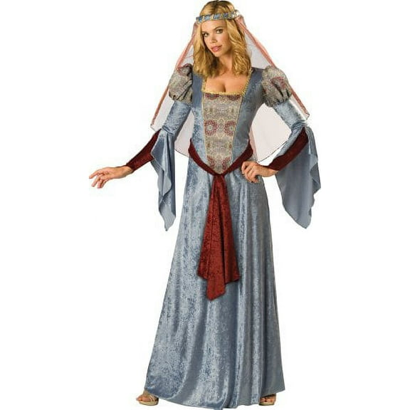 InCharacter Costumes Women's Maid Marian Costume, Blue/Burgundy/Grey, Large