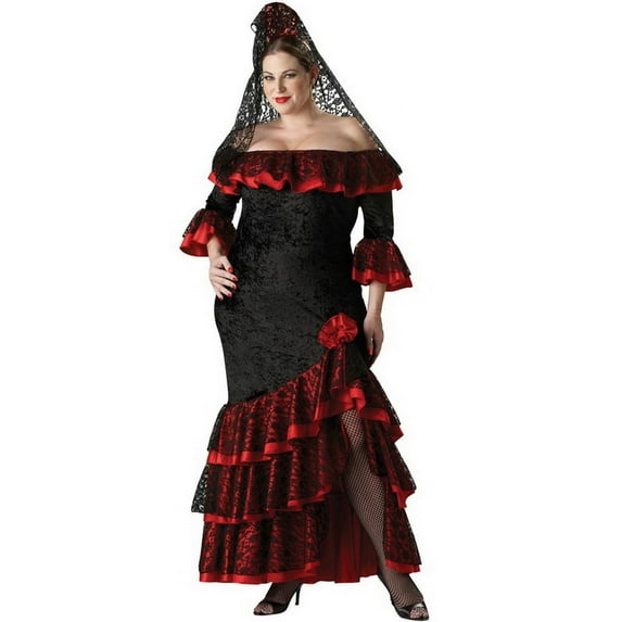 Incharacter Costumes Womens Senorita Dress Costume - Size XXX Large