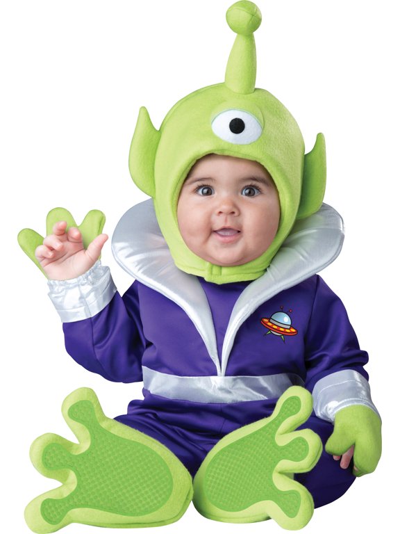 InCharacter New Mini Martian Infant Costume Green/Purple - Small Size 6-12 Months