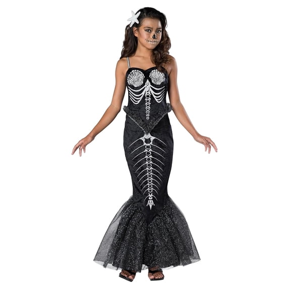 InCharacter Skeleton Mermaid Girls Tween Costume Large - Walmart.com