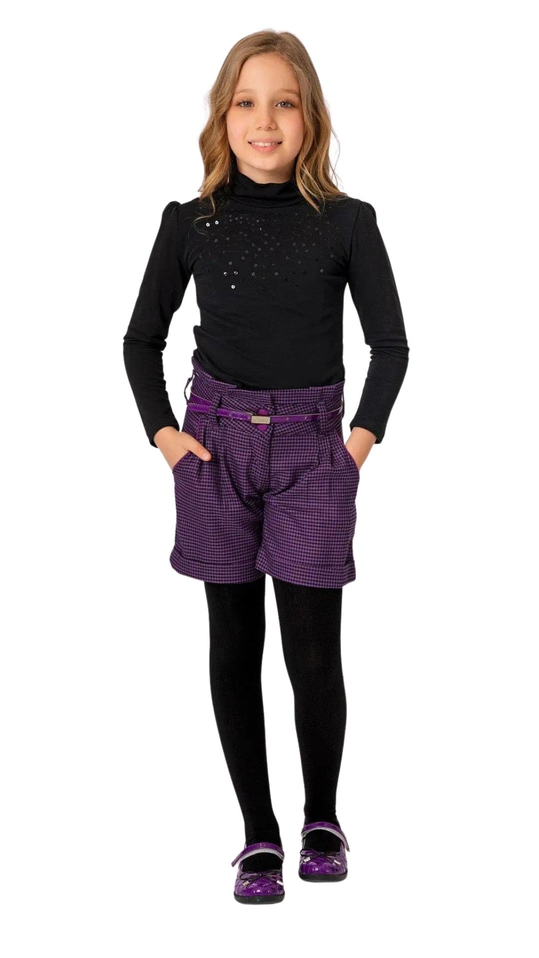 InCity Girls Tween 7-14 Years Adjustable Stretch Comfortable Active Casual  Mews Cotton Leggings 