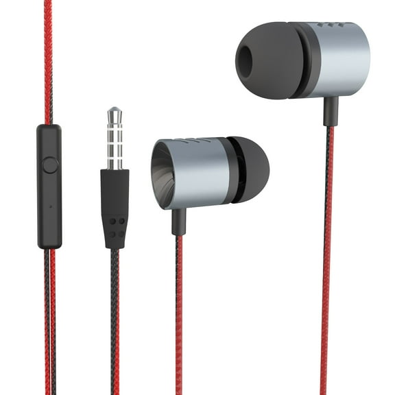 InEar Headphones 3.5mm with Mic for IOS and Android Devices with Clear Sound and Comfortable Fit