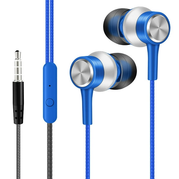 InEar Headphones With Mic 3.5mm Wired Headphones For IOS And Android Smartphones Laptops MP3 Gaming Walkman