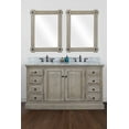 thumbnail image 1 of InFurniture 60"SOLID WOOD SINK VANITY WITH CARRERA WHITE MARBLE TOP AND ROUND SINKS-NO FAUCET, 1 of 4