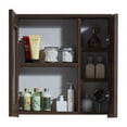 thumbnail image 1 of InFurniture  Medicine Cabinet In Brown Elm Wood Texture - Brown - 17.7 in., 1 of 1