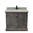 thumbnail image 1 of InFurniture WK1836-G plus AP Top 37 in. Rustic Solid Fir Sink Vanity In Grey-No Faucet, 1 of 3