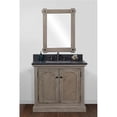 thumbnail image 1 of InFurniture WK8136-WK SQ TOP 36 in. Solid Recycled Fir Single Sink Vanity With Rectangular Sink Limestone Top-No Faucet, 1 of 1