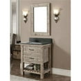 thumbnail image 1 of InFurniture WK8230-WK SQ TOP 30 in. Solid Recycled Fir Single Sink Vanity With Rectangular Sink Limestone Top-No Faucet, 1 of 1