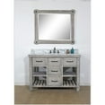 thumbnail image 1 of InFurniture WK8248-G-CW TOP 48 in. Rustic Solid Fir Single Sink Vanity in Grey Driftwood With Carrara White Marble Top-No Faucet, 1 of 4