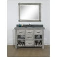 thumbnail image 1 of InFurniture WK8248-G-MG TOP 48 in. Rustic Solid Fir Single Sink Vanity in Grey Driftwood With Polished Textured Surface Granite Top-No Faucet, 1 of 4