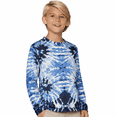 thumbnail image 1 of INGEAR Boys' Rash Guard UPF 50+ Long Sleeve Swim Shirt, Quick-Dry Lightweight Sun Protection, BLU Tie Dye, XL, 1 of 8