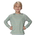 thumbnail image 1 of INGEAR Boys' Rash Guard UPF 50+ Long Sleeve Swim Shirt, Quick-Dry Lightweight Sun Protection, Pineapple, M, 1 of 6
