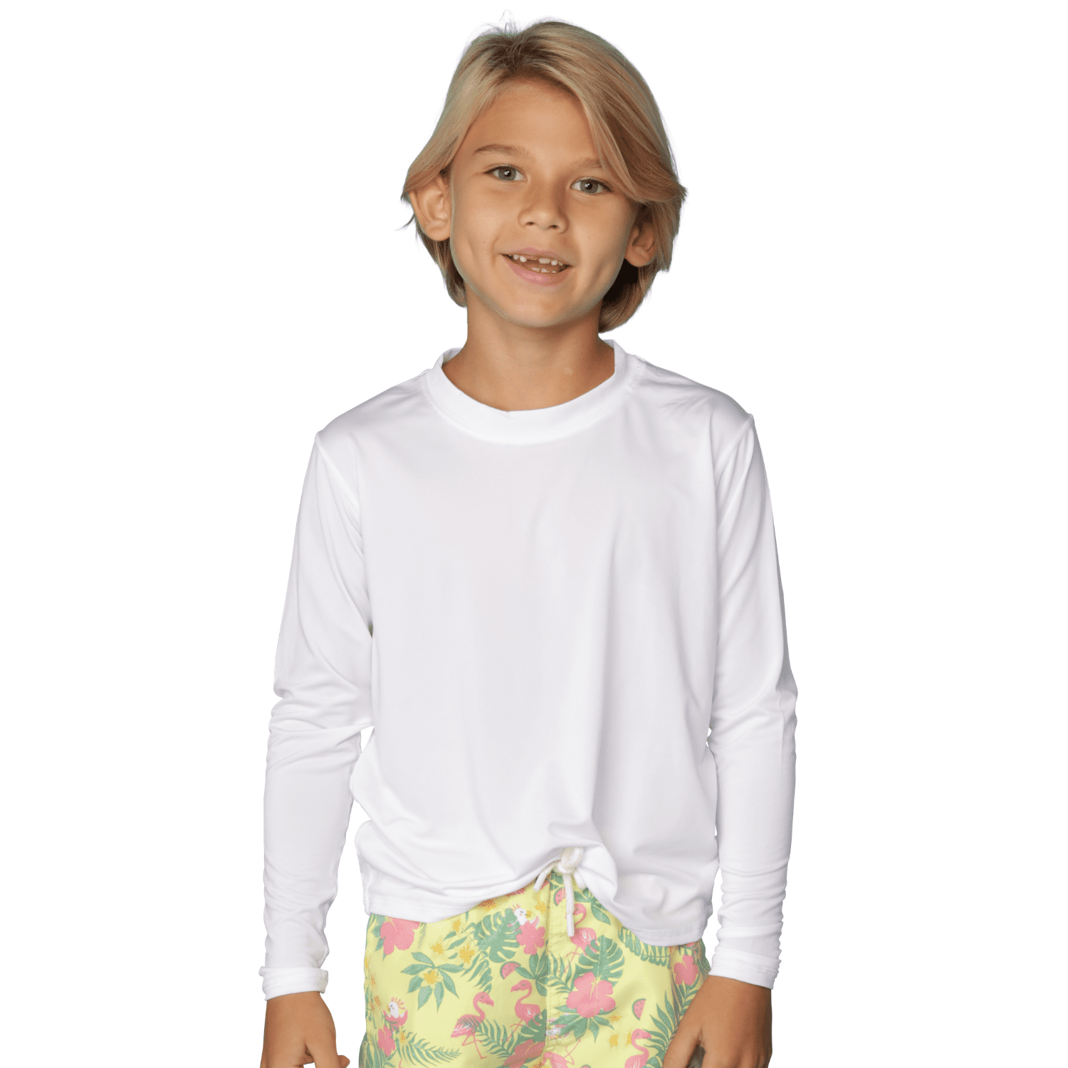 YuKaiChen Boy's Rash Guard Swim Shirt Long Sleeve UPF 50+ Sun Protection  Hiking Shirts Youth Quick Dry Fishing Tees LightGreen M 