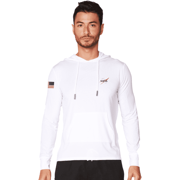 InGear NASA Logo UV Protection Clothing For Men Hoodies Lightweight Cute Clothes For Men Shirts Unisex Sun Shirt Sun Block , Men Pool Clothing