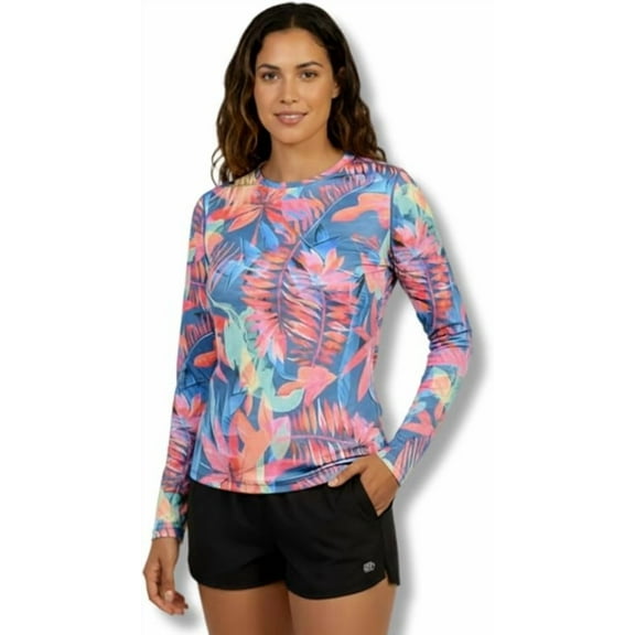 INGEAR Sun Shirt Beach Coverup for Women’s UPF 50 , Blue, XL