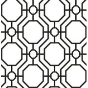 InHome 216-in by 20.5-in Crawford Black & White Peel & Stick Wallpaper