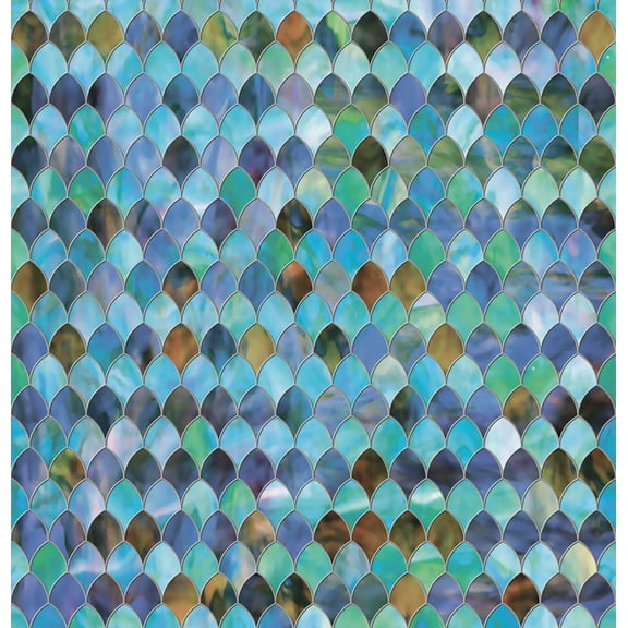 InHome 47" x 24" Sea Glass Static Privacy Window Film