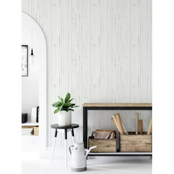 InHome Barnboard Peel & Stick Wallpaper, Set of 2 Rolls (20.5" x 16.5' Each)