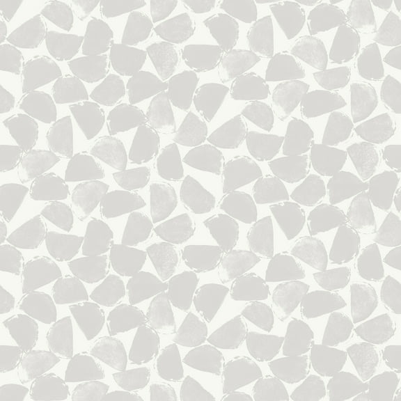 InHome Bliss Print Grey Peel & Stick Wallpaper