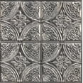 thumbnail image 1 of InHome Camden Antique Silver Faux Tin Peel & Stick Backsplash Tiles, 1 of 5