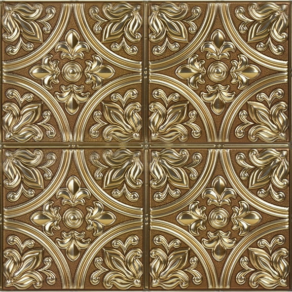 InHome Chelsea Bronze Peel & Stick Tin Tiles