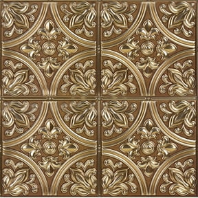 InHome Bronze Tin Tiles Peel & Stick