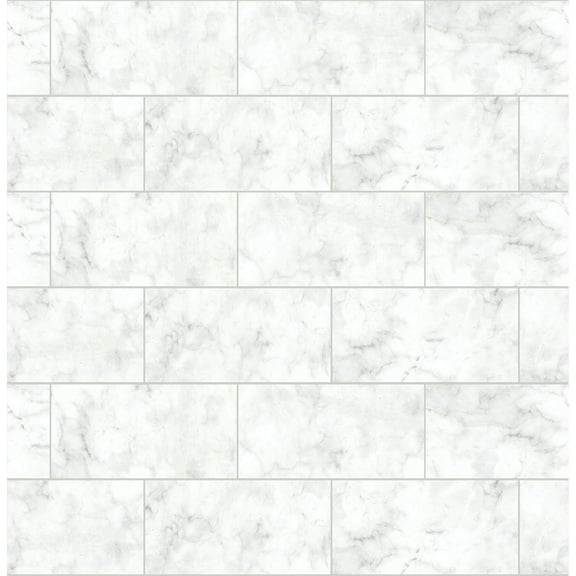 InHome Metro Carrara Peel and Stick Ritrama Wallpaper, 198-in by 20.5-in, 28.2 Sq. ft.