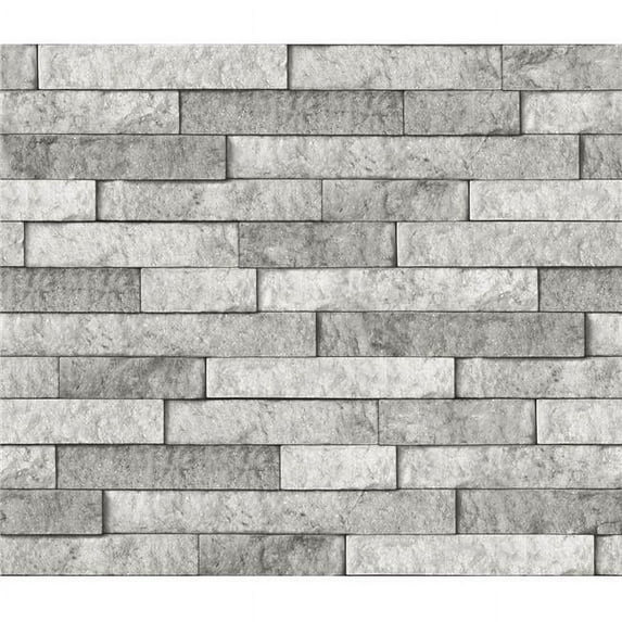 InHome NH3396 Grey Stone Peel & Stick Backsplash Wall Sticker
