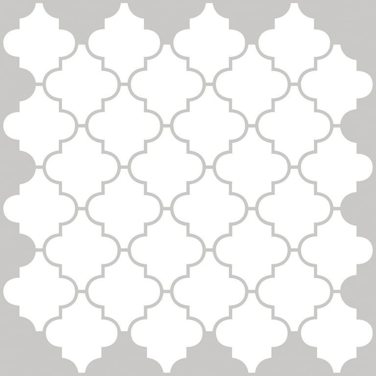 InHome Quatrefoil 10 in. x 10 in. Peel and Stick Resin Backsplash Tiles (4-Pack) InHome Quatrefoil 10 in. x 10 in. Peel and Stick Resin Backsplash Tiles (4-Pack)