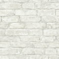 thumbnail image 1 of InHome White Portsmouth Brick Vinyl Peel and Stick Wallpaper, 20.8 in x 18 ft, 31.2 Sq. ft., 1 of 10