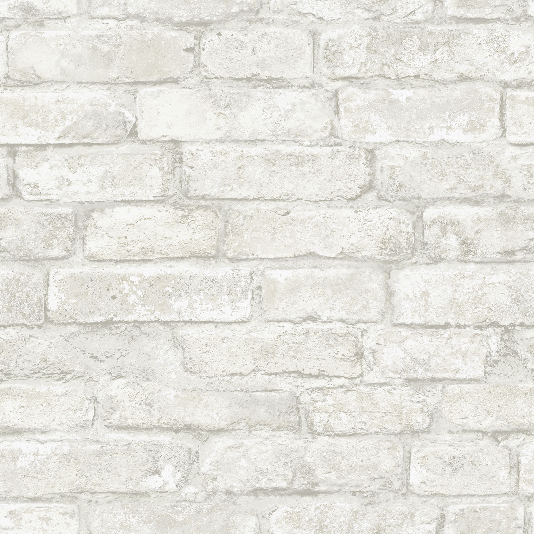 InHome White Washed Denver Brick Peel And Stick Pvc Adhesive Wallpaper, 216-in by 20.5-in, 30.75 sq. ft.