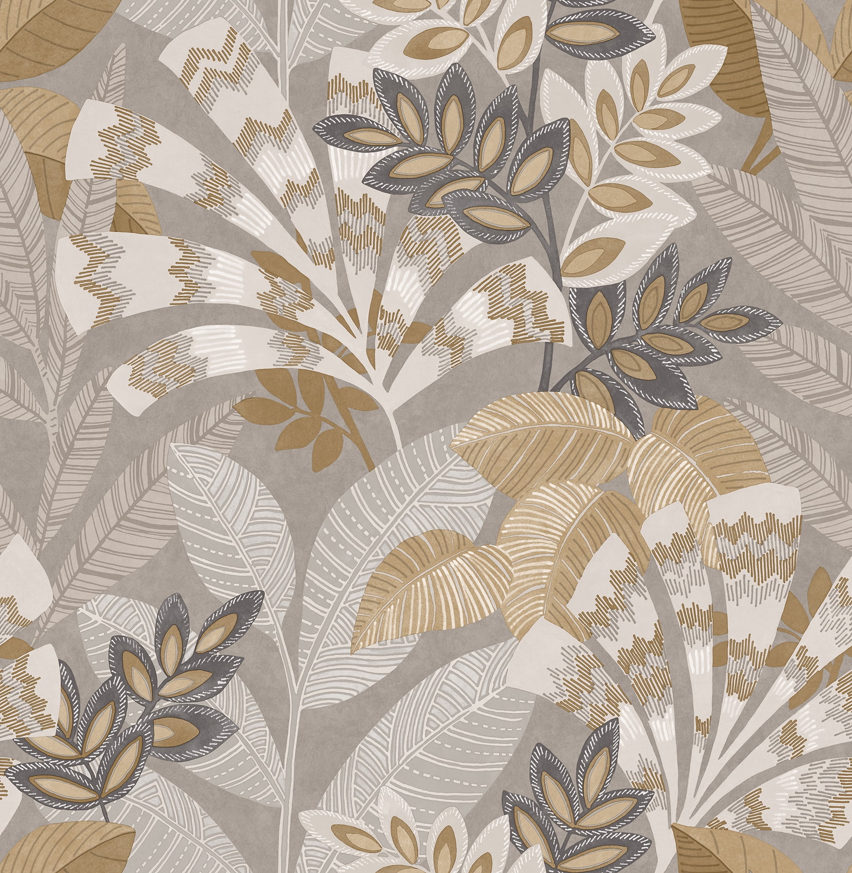 InHome Yara Taupe Peel and Stick Wallpaper