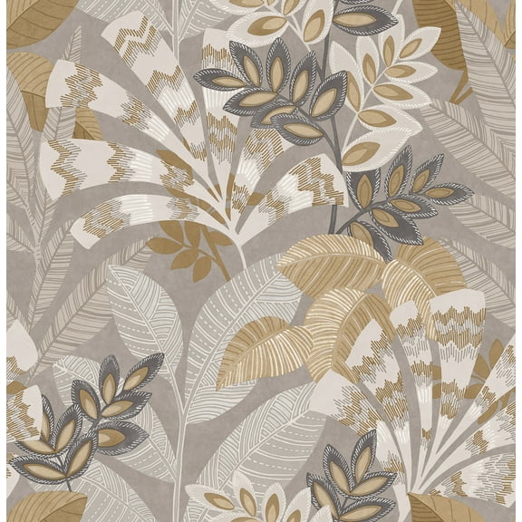 InHome Yara Taupe Peel and Stick Wallpaper