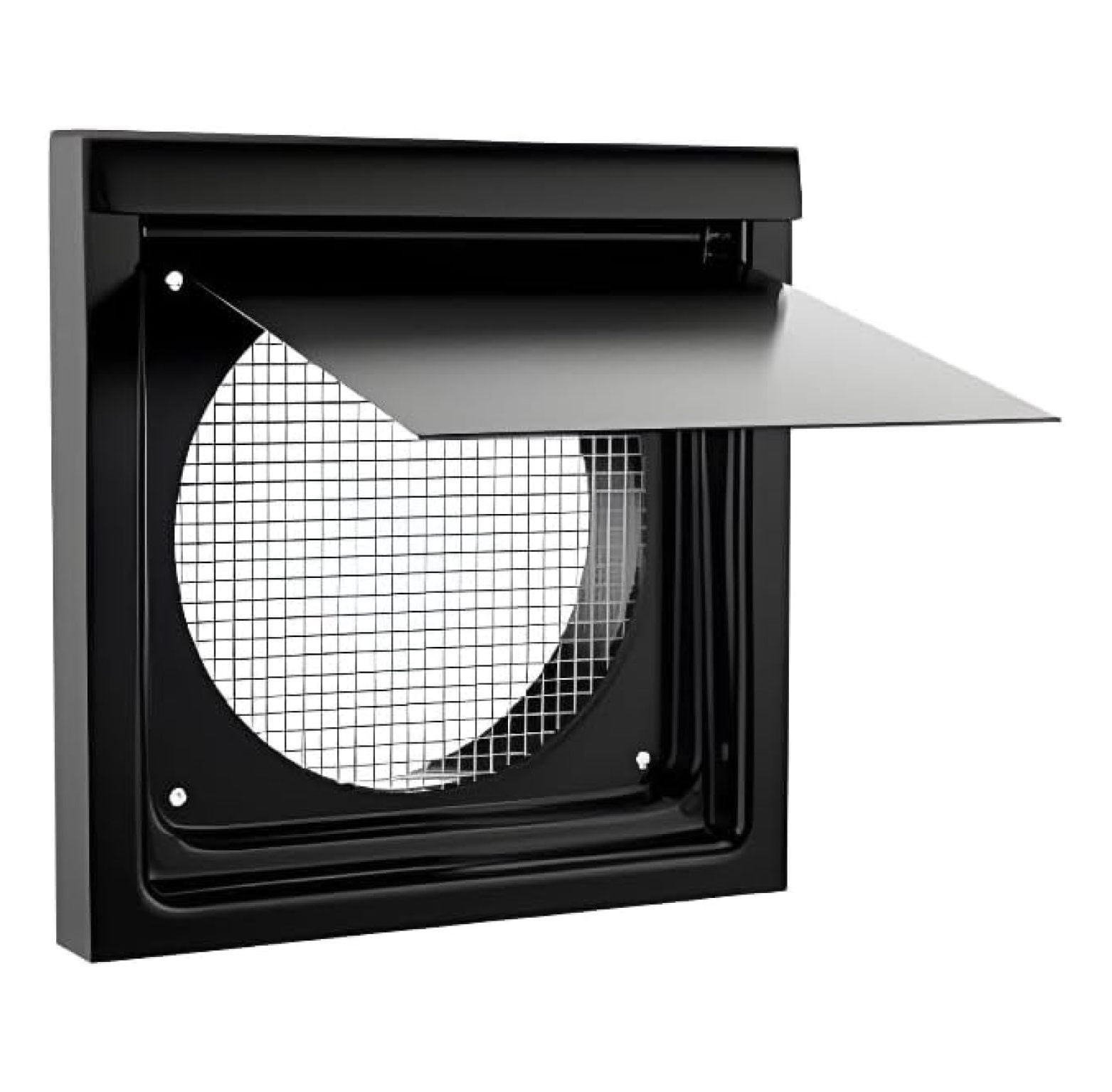 InOvate 6” Premium Wall Vent (No Collar) (Black)