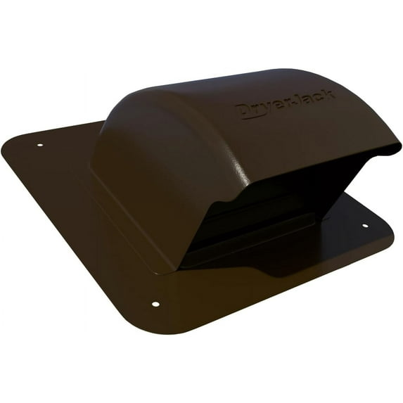 InOvate DryerJack Low Profile Roof Vent with Roof Neck (Brown)