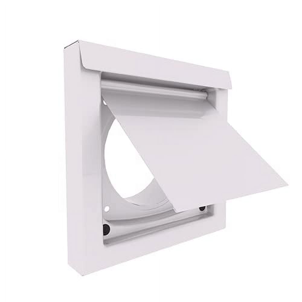 InOvate DryerWallVent 4” Dryer Replacement Vent (White)
