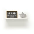 thumbnail image 1 of InPlace Shelving, 24Wx9Dx3.5H inch, Wood Deep Picture Ledge Shelf Wall-Mounted Shelves, White, 1 of 5