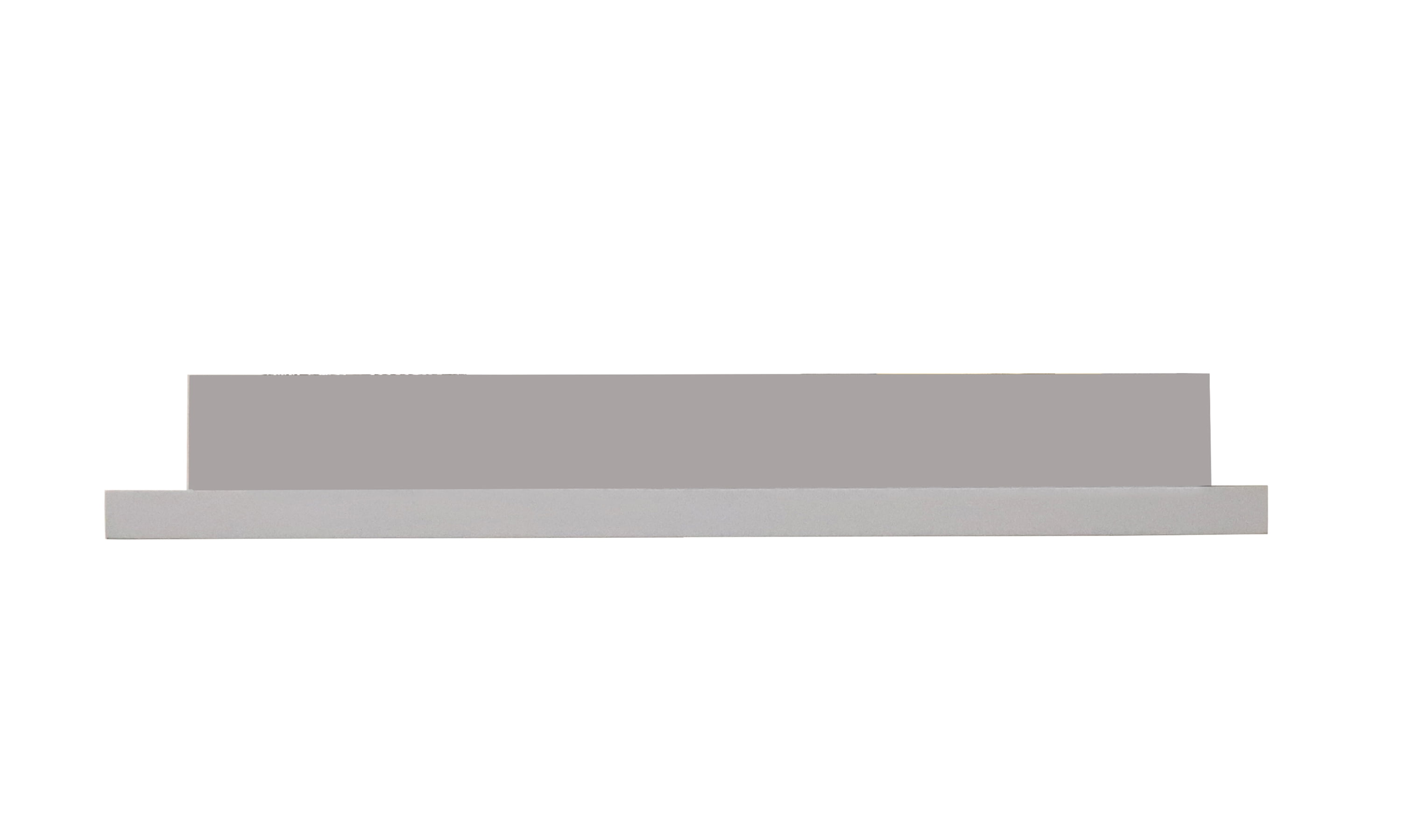 Sleek Gray Engineered Wood 24" Floating Picture Ledge Shelf