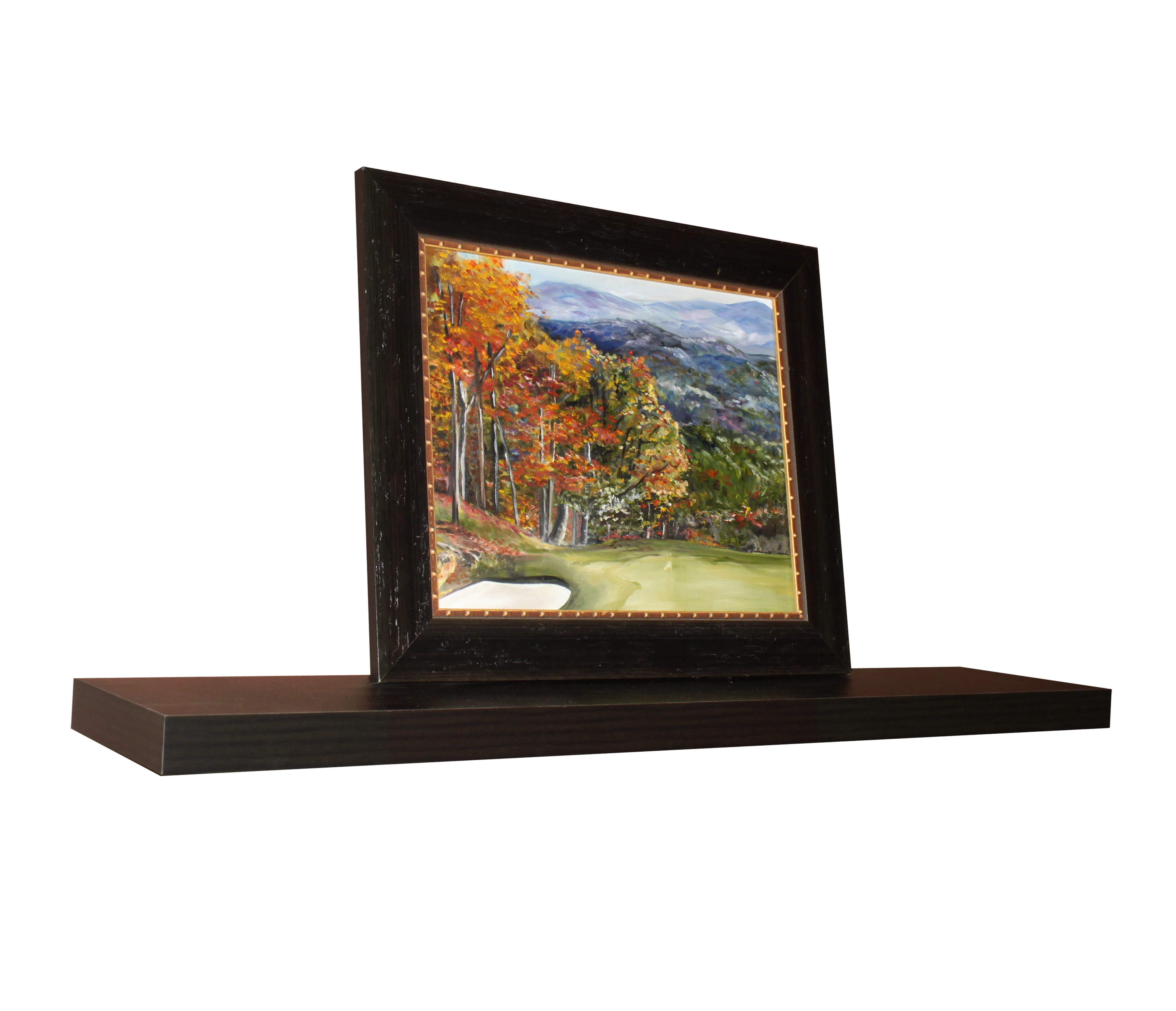 InPlace Shelving Rectangle Wood Modern Wall Mounted Floating Wall Shelf