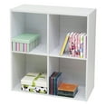 thumbnail image 1 of KB BK1561 24 x 24 x 11 in. Wood 4 Cube Bookcase - White, 1 of 2