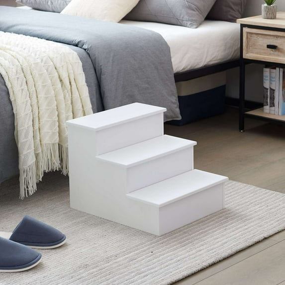 InRoom Furniture 34-WH Step Stool, White