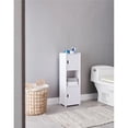 thumbnail image 1 of InRoom Furniture BM13-WH 10 x 9 x 31 in. Bathroom Cabinet, White, 1 of 3