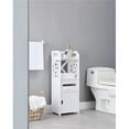 thumbnail image 1 of InRoom Furniture BM14-WH 11 x 9 x 31 in. Bathroom Cabinet, White, 1 of 3