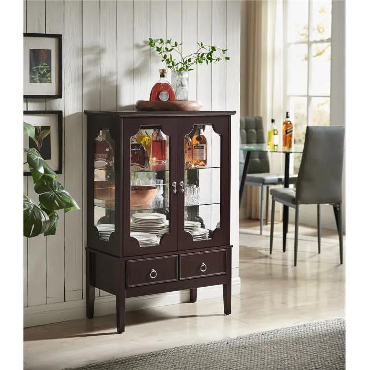 InRoom Furniture CU1446 Curio Cherry