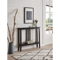 Room Designs Console Table Espresso Contemporary Rectangular - Walmart.com