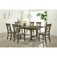 thumbnail image 1 of InRoom Furniture D4216-T Dining Table, Brown & Oak, 1 of 4