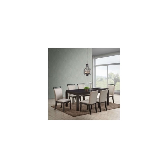 Room Designs Dining Table Cappucino Contemporary Rectangle