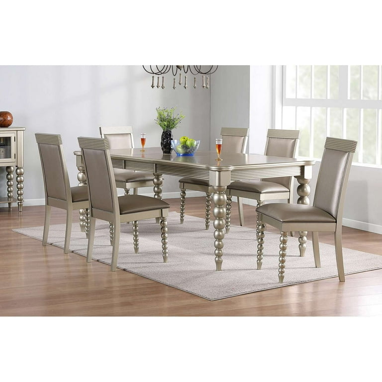 Room Designs Dining Table Champagne Contemporary Rectangle
