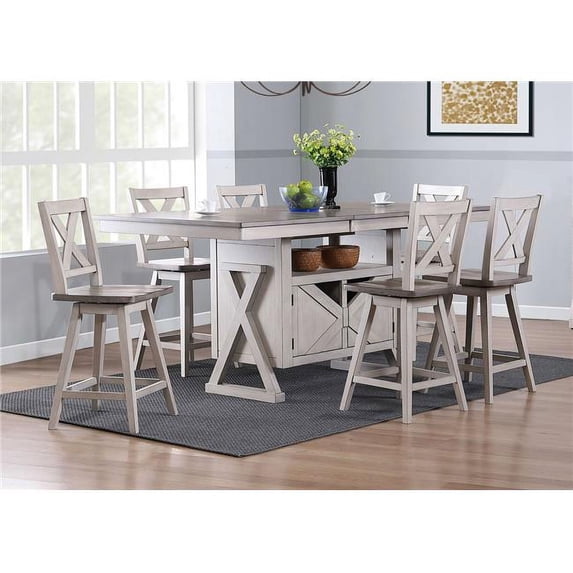 InRoom Furniture D6502-T Dining Table, Gray